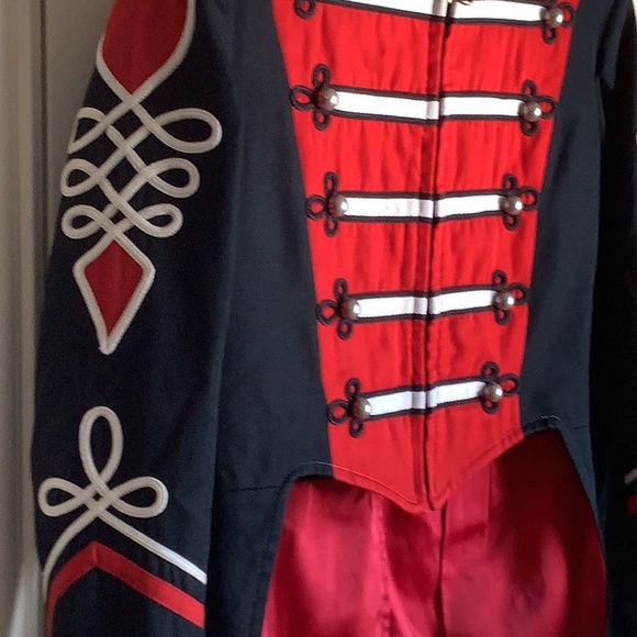 EUC Vintage 1960 Fruhauf Cardinal Red & Black Marching Band Uniform Jacket - Picture 2 of 11